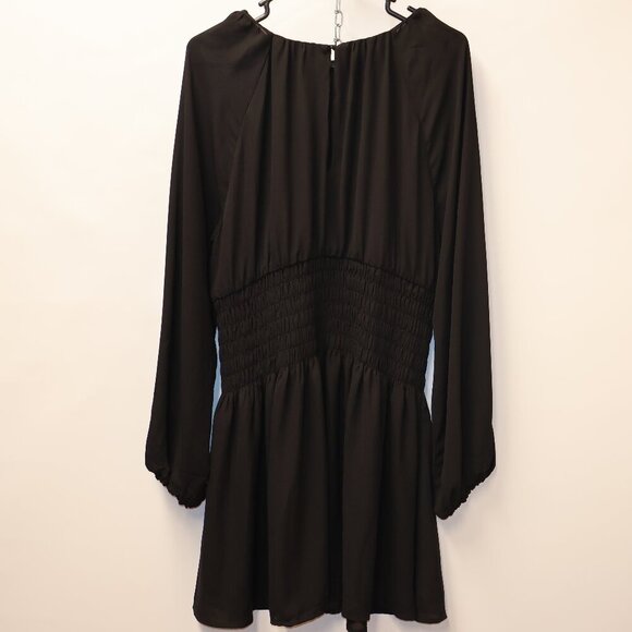 Madewell Dresses & Skirts - Madewell Bubble Sleeve Mocked Mini Dress Long Sleeves Jewel Neckline Chiffon Ful